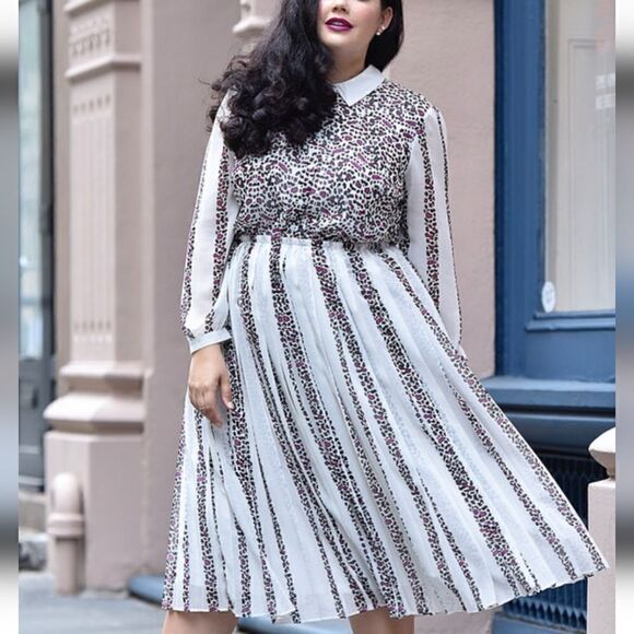 Girl With Curves x Lane Bryant Cheetah Dress - Picture 1 of 9